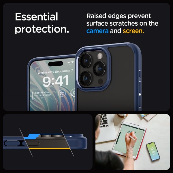 Spigen iPhone 15 Pro Max Cover Ultra Hybrid Navy Blue