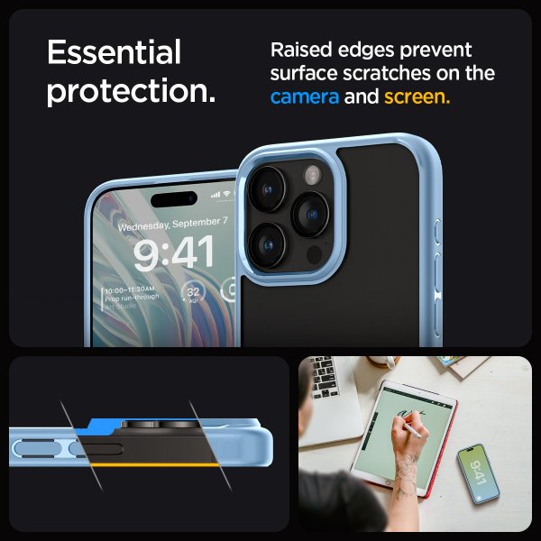 Spigen iPhone 15 Pro Max Cover Ultra Hybrid Sierra Blue