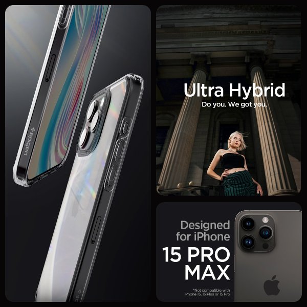 Spigen iPhone 15 Pro Max Cover Ultra Hybrid Space Crystal