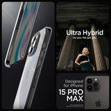 Spigen iPhone 15 Pro Max Cover Ultra Hybrid Space Crystal