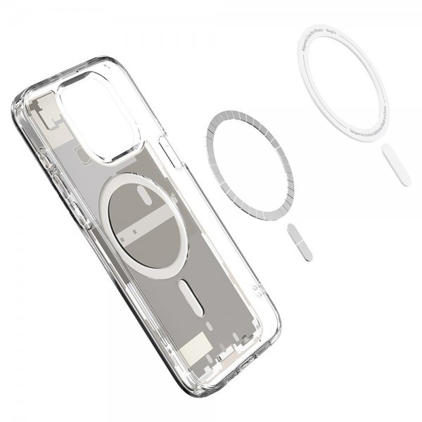 Spigen iPhone 15 Pro Max Cover Ultra Hybrid Zero One MagFit Natural Titanium