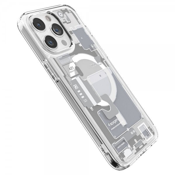 Spigen iPhone 15 Pro Max Cover Ultra Hybrid Zero One MagFit Hvid