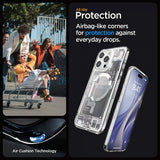 Spigen iPhone 15 Pro Max Cover Ultra Hybrid Zero One MagFit Hvid