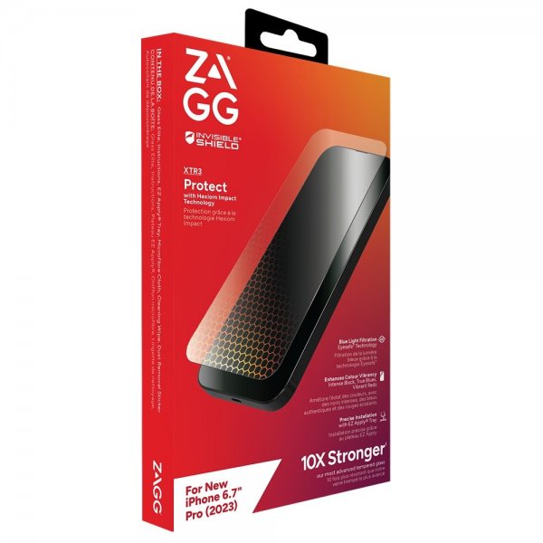 ZAGG InvisibleShield iPhone 15 Pro Max Skærmbeskyttelse Glass XTR3