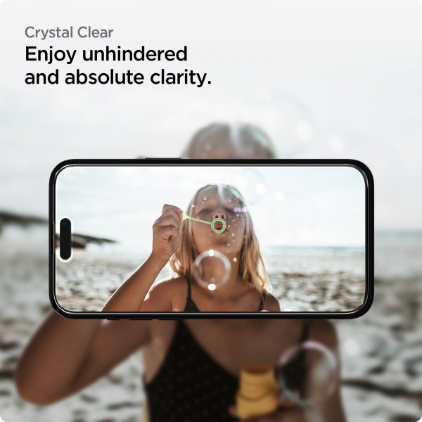 Spigen iPhone 15 Pro Max Skærmbeskytter GLAS.tR ALIGNmaster 2-pak