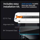 Spigen iPhone 15 Pro Max Skærmbeskyttelse GLAS.tR EZ Fit Privacy 2-pak