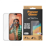 PanzerGlass iPhone 15 Pro Max Skærmbeskyttelse Ultra-Wide Fit EasyAligner
