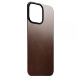 Nomad iPhone 15 Pro Max Skin Magnetic læderbagside Horween Rustic Brown