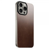 Nomad iPhone 15 Pro Max Skin Magnetic læderbagside Horween Rustic Brown