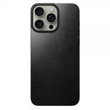 Nomad iPhone 15 Pro Max Skin Magnetic Leather Back Horween Sort