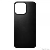 Nomad iPhone 15 Pro Max Skin Magnetic Leather Back Horween Sort