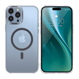 iPhone 15 Pro Max Cover TPU MagSafe Grå