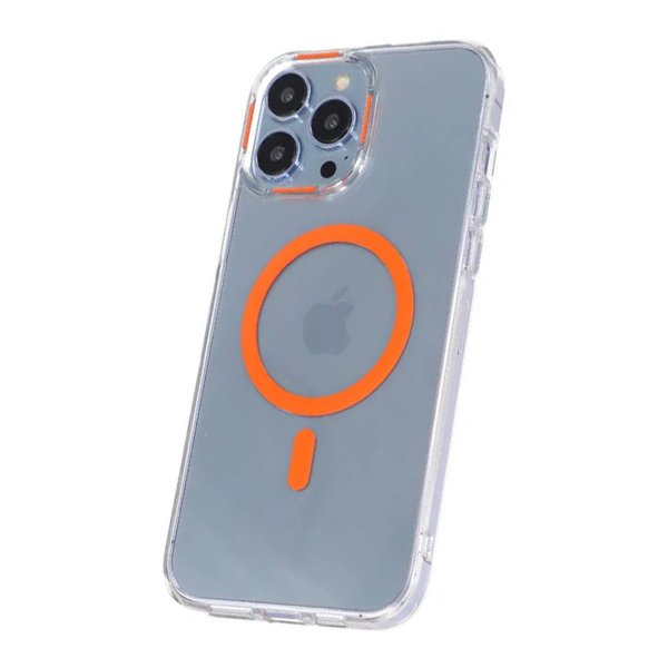 iPhone 15 Pro Max Cover TPU MagSafe Orange