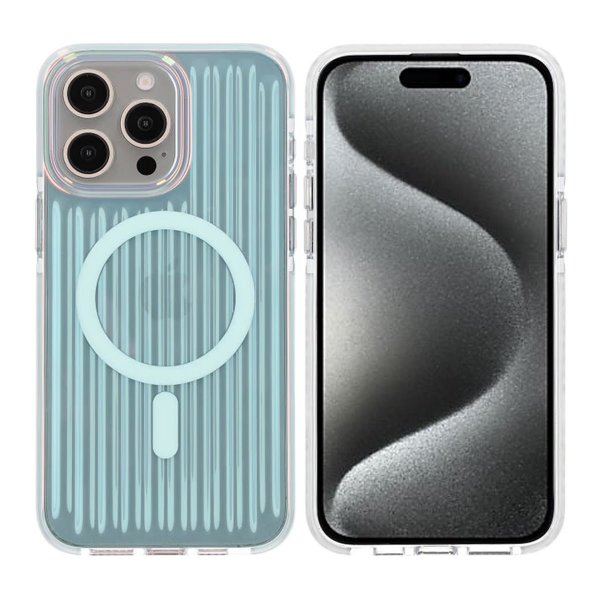 iPhone 15 Pro Max Cover MagSafe Reflection Blå
