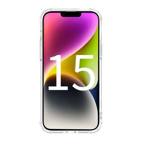 iPhone 15 Pro Max Cover Stødsikker Transparent