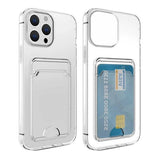 iPhone 15 Pro Max Cover Kortholder Stødsikkert Transparent