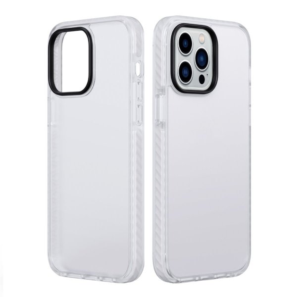 iPhone 15 Pro Max Cover Stødsikkert TPU Hvid