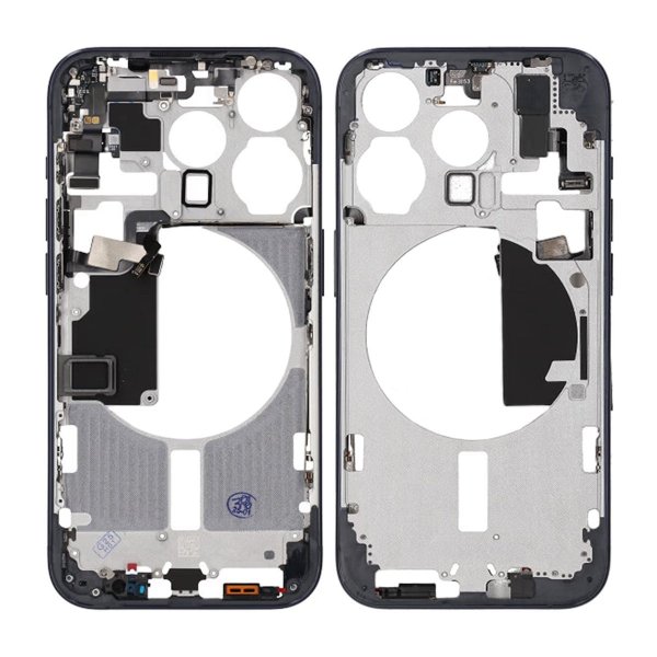 iPhone 15 Pro Mellemramme med smådele OEM - Titanblå