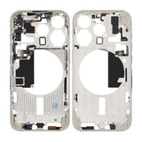 iPhone 15 Pro Mellemramme med smådele OEM - Titaniumhvid