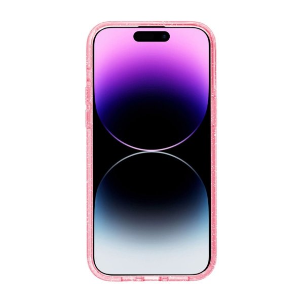 iPhone 15 Pro Cover Glitter MagSafe Pink