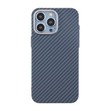 iPhone 15 Pro Cover Kulfibermønster Blå