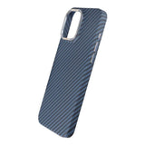 iPhone 15 Pro Cover Kulfibermønster Blå