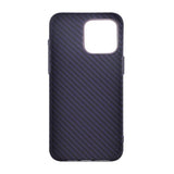 iPhone 15 Pro Cover Kulfiber Mønster Lilla