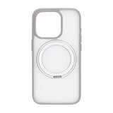 iPhone 15 Pro Cover Roterbart MagSafe Stativ Grå