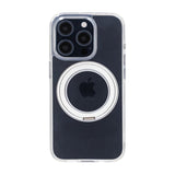 iPhone 15 Pro Cover Roterbart MagSafe Stativ Gennemsigtig
