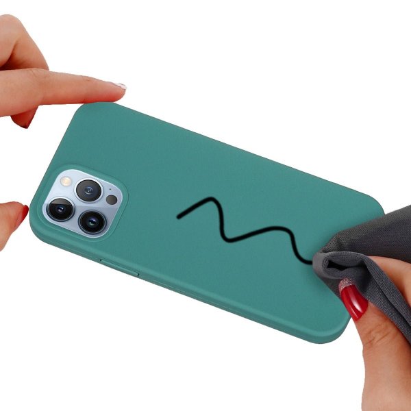 iPhone 15 Pro Cover Silikone Grøn