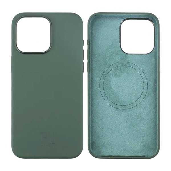 Rvelon iPhone 15 Pro Cover Silikone MagSafe Grøn