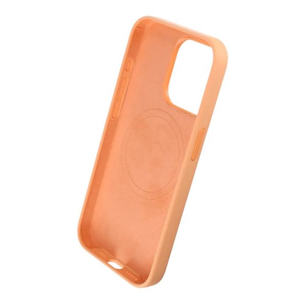Rvelon iPhone 15 Pro Cover Silikone MagSafe Gul
