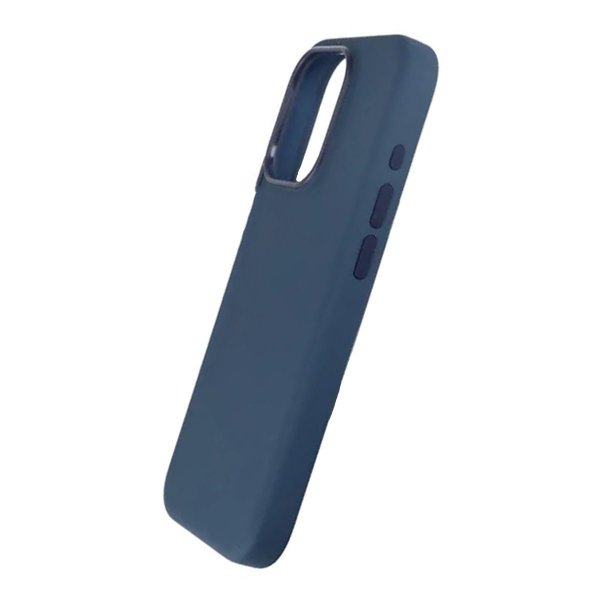 Rvelon iPhone 15 Pro Cover Silikone MagSafe Mørkeblå
