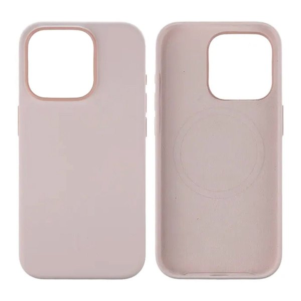 Rvelon iPhone 15 Pro Cover Silikone MagSafe Rosa