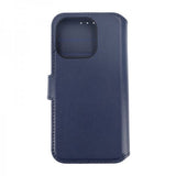 Rvelon iPhone 15 Pro Cover Ægte Læder Blå