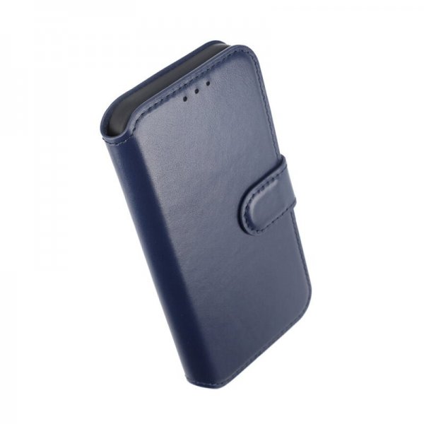Rvelon iPhone 15 Pro Cover Ægte Læder Blå
