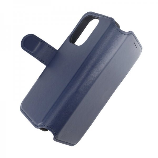Rvelon iPhone 15 Pro Cover Ægte Læder Blå
