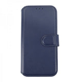 Rvelon iPhone 15 Pro Cover Ægte Læder Blå