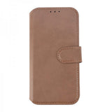 Rvelon iPhone 15 Pro Cover Ægte Læder Brun