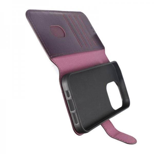 Rvelon iPhone 15 Pro Cover Ægte Læder Lilla