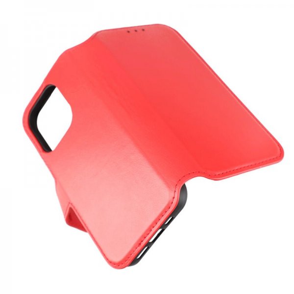 Rvelon iPhone 15 Pro Cover Ægte Læder Rød