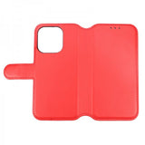 Rvelon iPhone 15 Pro Cover Ægte Læder Rød