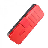 Rvelon iPhone 15 Pro Cover Ægte Læder Rød