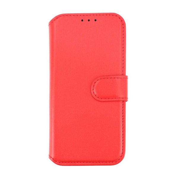 Rvelon iPhone 15 Pro Cover Ægte Læder Rød