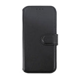 Rvelon iPhone 15 Pro Cover Ægte Læder Sort