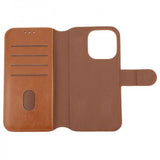 Rvelon iPhone 15 Pro Cover Magnetisk Aftageligt Etui Brun