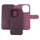 Rvelon iPhone 15 Pro Cover Magnetisk Aftageligt Etui Lilla