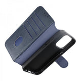 Rvelon iPhone 15 Pro Cover 4 Kortrum MagSafe Blå