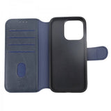 Rvelon iPhone 15 Pro Cover 4 Kortrum MagSafe Blå