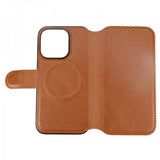 Rvelon iPhone 15 Pro Cover 4 kortlommer MagSafe Brun